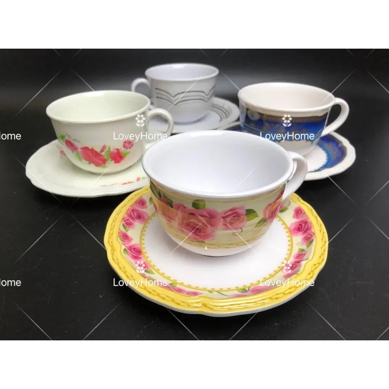 LIMITED EDITION Tea SetMelamine 12pcs Elegance Tea Set Raya HADIAH ...
