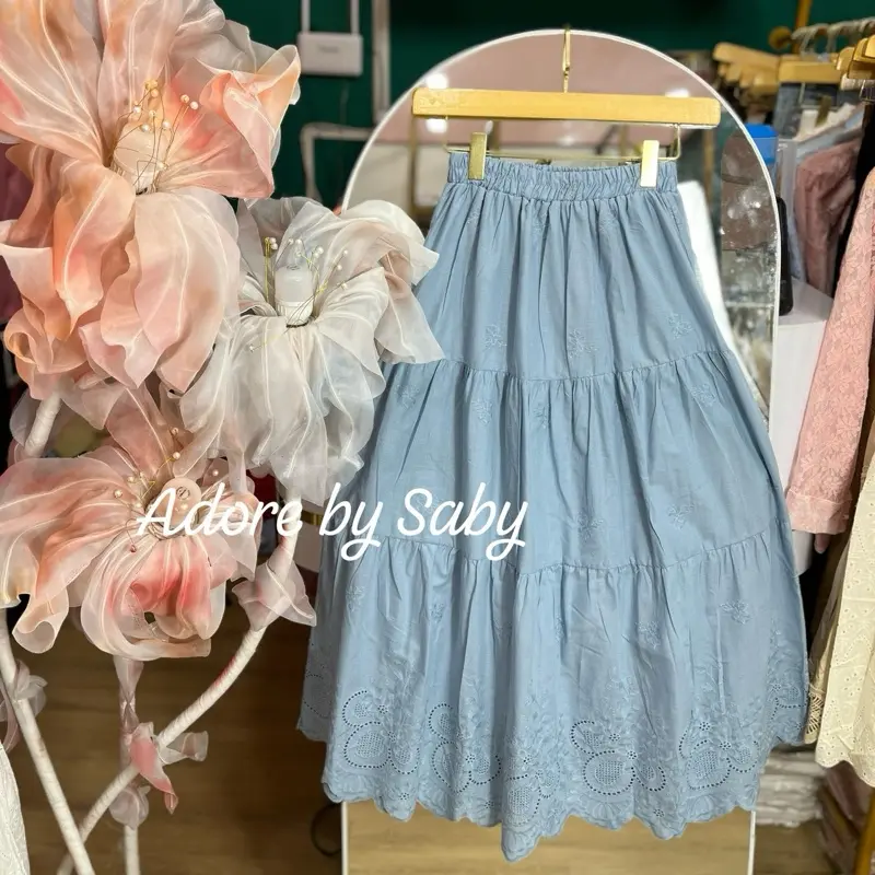 Rok katbor (katun bordir) BKK import premium 3