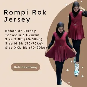 Rompi Rok Jersey Tanpa Lengan Wanita Atasan Olahraga Outdoor Sport - Premium Quality
