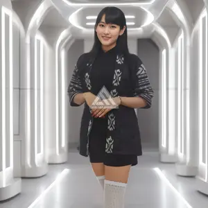 anjalinesia outer Kimono Cardigan Tenun Arion kimono Pria Katun Nyaman Panjang Santai Kardigan Hitam