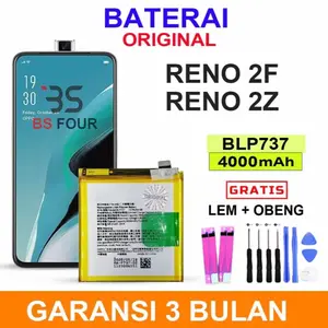 Baterai Original OPO Reno 2F & Reno 2Z BLP737 4000mAh Gratis Lem & Obeng Garansi 3 Bulan
