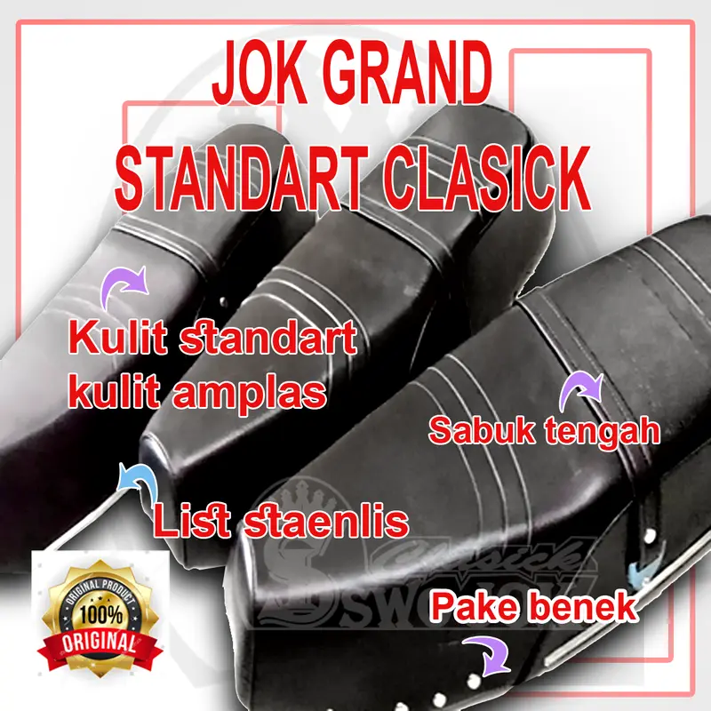 Jok Grand Standart # Farian Motif # 1 set Tinggal Pasang Motor 0