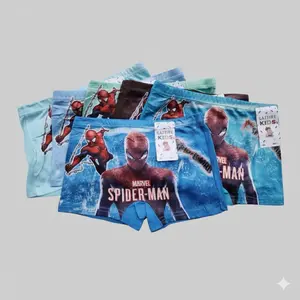 3,6,12 PCS | CD Celana Dalam Boxer Anak Laki Laki SATTIRE KIDS Motif Super Hero Karakter