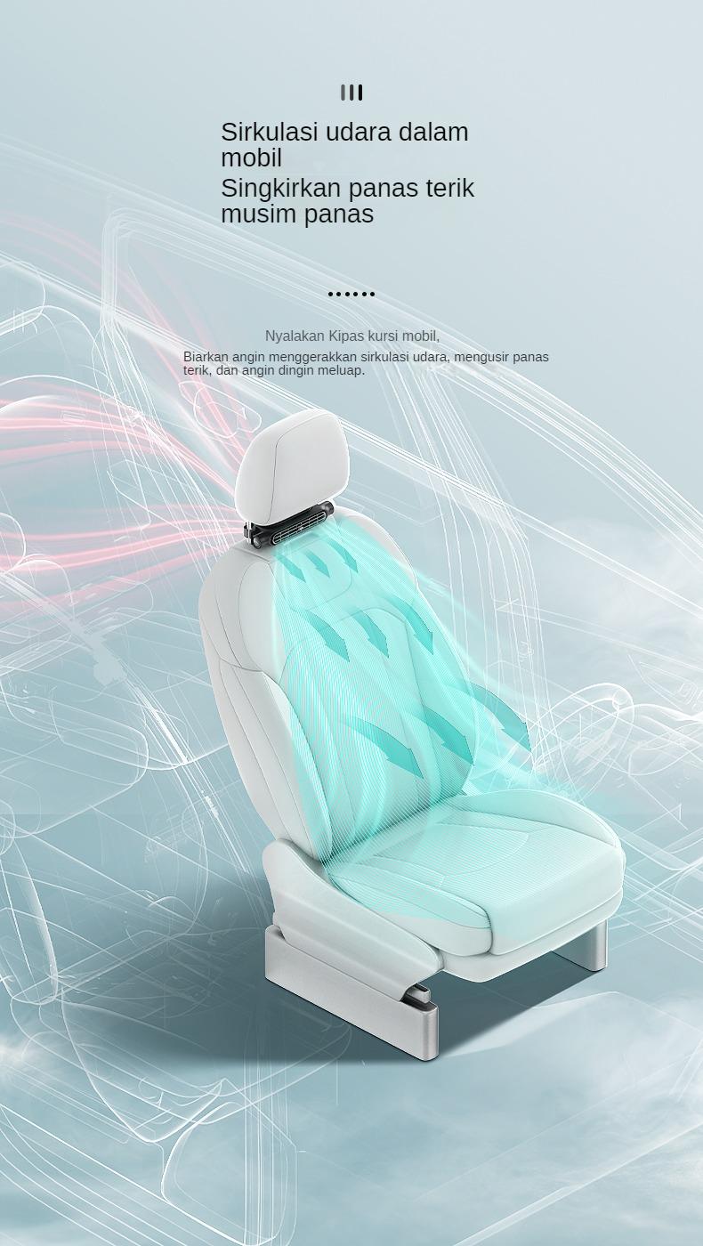 Product Introduction of Kipas Kursi Mobil USB Baru [COD] 2024, Kipas Kecil Pendingin Interior Mobil Universal untuk Van, Kipas Mobil Angin Besar 6