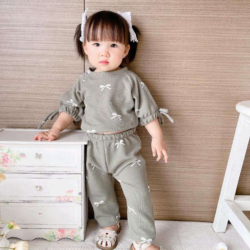 Lovitta oneset knit 6bln - 8th modis dan lucu dengan motif pita-pita Fashion 5