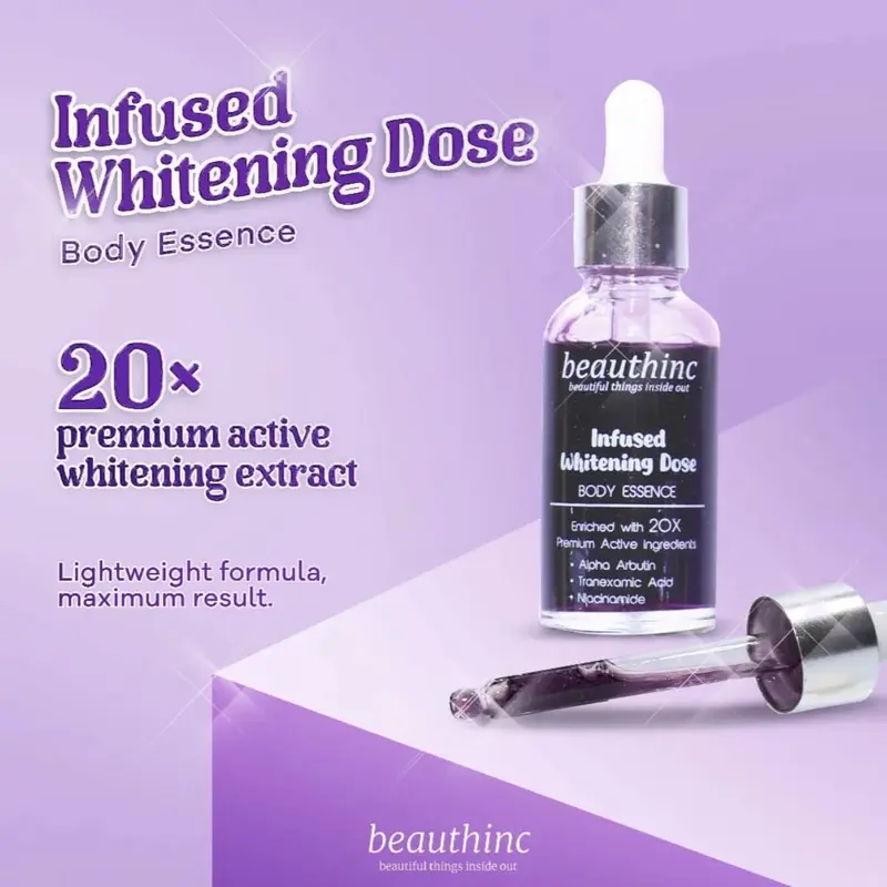 ￼INFUSED WHITENING DOSE BODY ESSENCE | BEAUTHINC | SERUM BADAN 0
