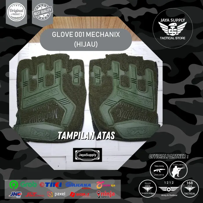 Sarung Tangan Motor Sepeda Airsoft Half Gloves Mechanix 001 G