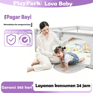 [Ready] Pagar Bayi Bermain Pagar Mainan Anak Pagar Bayi Pagar Mainan Bayi Baby Pembatas Kasur Playground Anak Bermain Mandi Bola Anak Ruang Besar Untuk Berbalik Abu - abu Pagar Mainan Biru Anak - Anak Free Gift Lateks Gratis Playpen hijau khaki