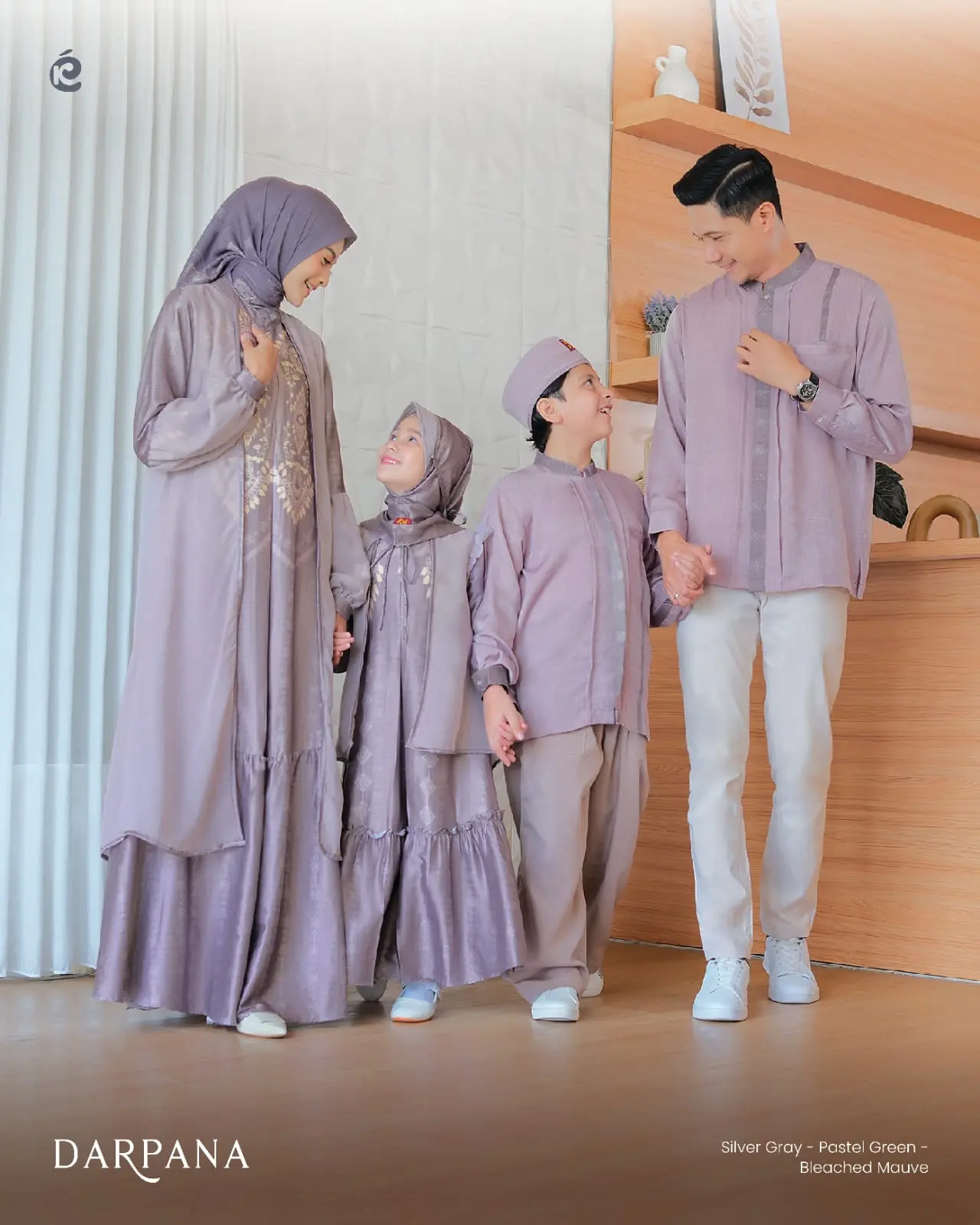 DARPANA SERIES - Bleached Mauve - Kekek Busana Sarimbit Keluarga 2025