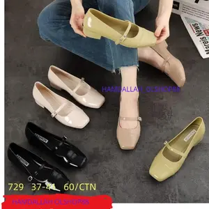 Sepatu Flat shoes Alina L729-a1 Terbaru dengan Tali Tengah dan Insole Empuk Karet Jelly untuk Wanita - Shoes