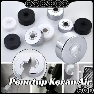 Ring Penutup Kran Premium ABS Plastik Kuat Anti Pecah Warna Mengkilap Tidak Mudah Pudar 20/25/30mm Cocok Untuk Katup Sudut Kamar Mandi
