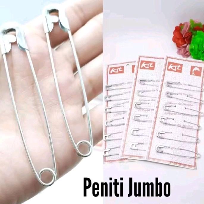 Peniti Jumbo Stainless 8cm - Isi 6 Buah - Peniti Kasur Besar 0