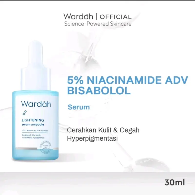 Wardah Lightening Serum Ampoule / Serum Wajah Kontrol Minyak Kulit Kering Semua Jenis Kulit Mencerahkan Perawatan 3