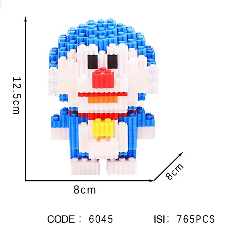 Nano Blocks DORAEMON NOBITA SIZUKA Nano Block 3D Model, Mainan Blok Susun, Blok Konstruksi DIY, Dekorasi Hiasan Karakter Animasi, hadiah Kado Anak 7