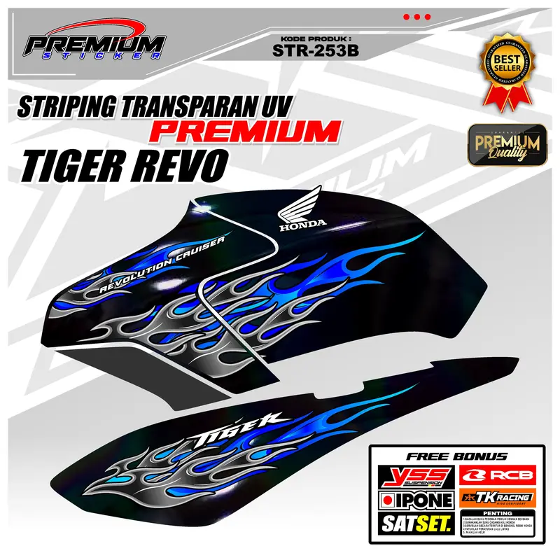 STR253 - STRIPING MOTOR TIGER REVO / TIREV MOTIF API 2