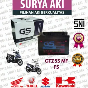 AKI GTZ5S 5AH AKI KERING JUPITER MX 135 BEAT ESP SCOOPY ESP