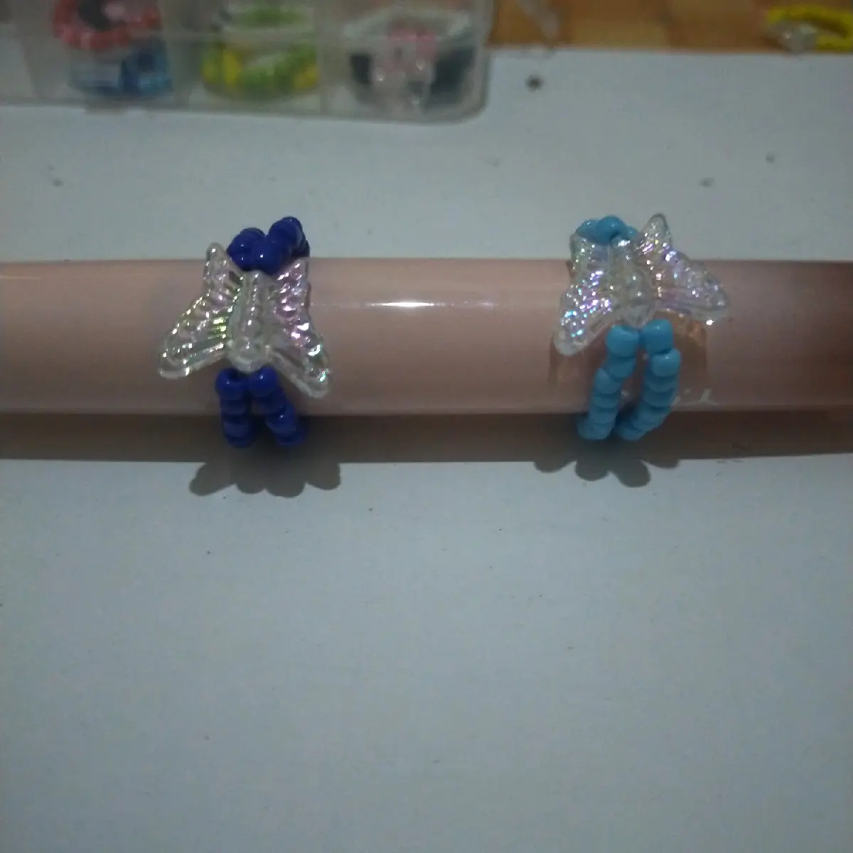 Cincin tumpuk kupu-kupu/ cincin tumpuk/ cincin manik tumpuk