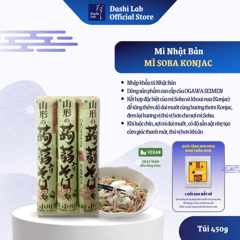  Mì Soba kiều mạch Konjac Nhật Bản cao cấp Ogawa Seimen 450g Food Miến Bún nưa 