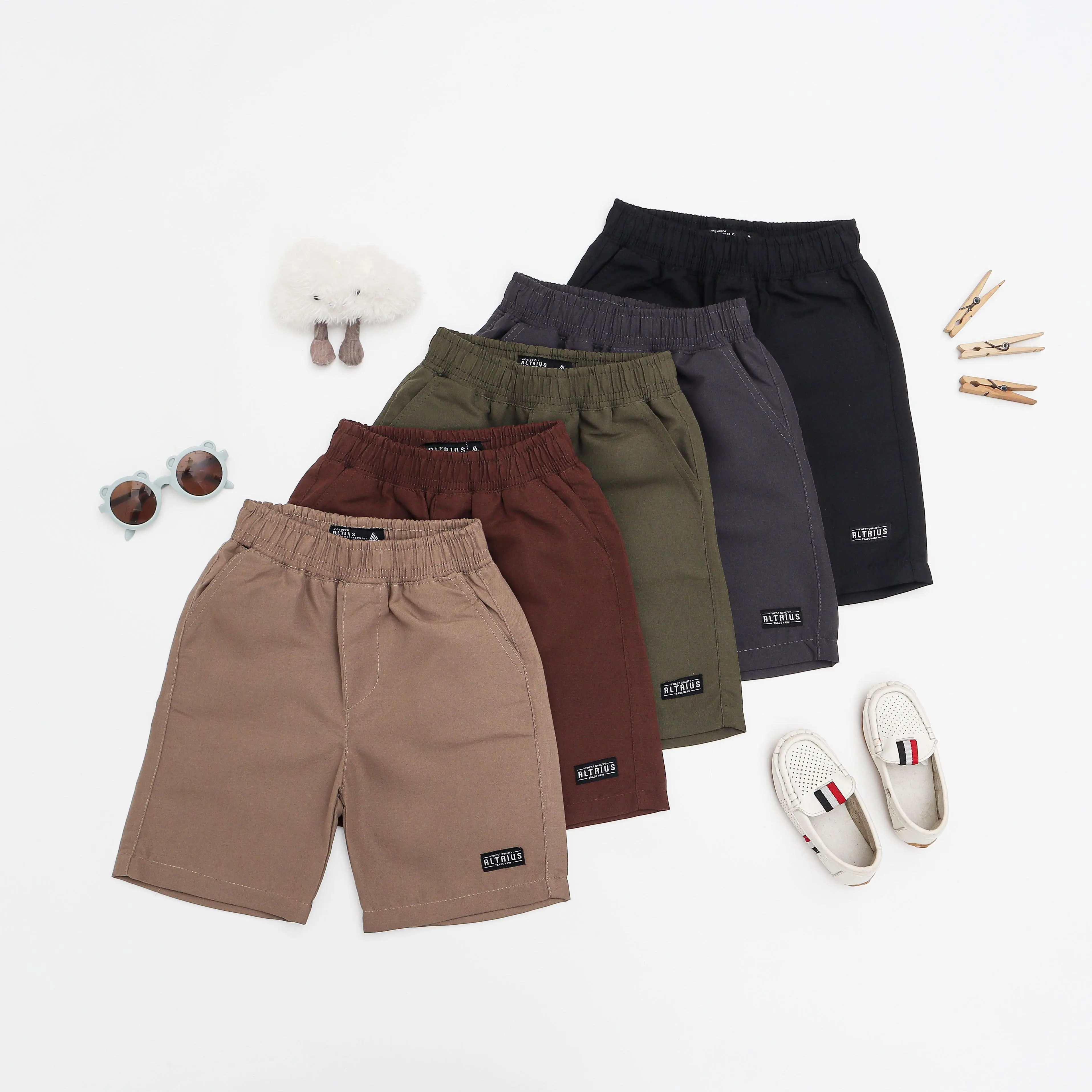 ISI 5 PCS & ISI 1 PCS Celana Anak Laki laki Celana Pendek Shortpants Anak Boardshort Usia 2-13 Tahun