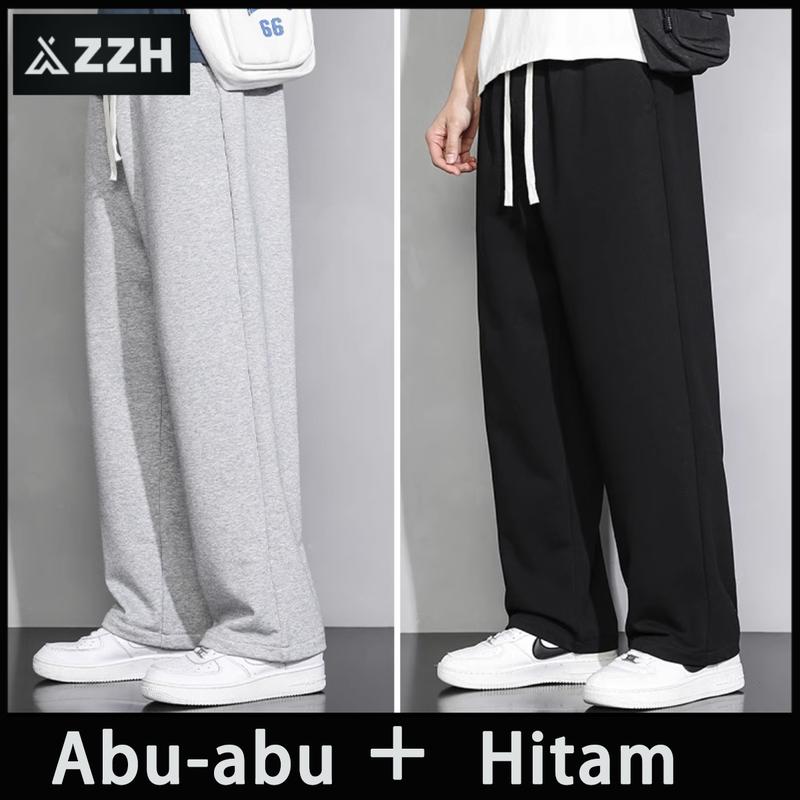 Product Introduction of Celana loose pants celana panjang pria korean style kasual celana gombrong pria kulot baggy pants celana longgar pria oversize pria celana kasual  celana hitam pria abu 22