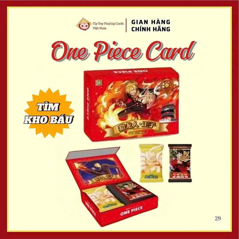   CHÍNH HÃNG  Tip Top Card Game Việt Nam Phiên bản ONE PIECE TÌM KHO BÁU | Card Game | Dễ thương - Lấp lánh - Sang trọng | Đồ chơi - Thẻ Bài - Sưu tầm 