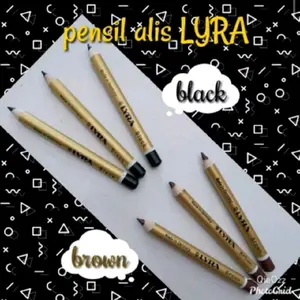 Pensil Alis Lyra warna hitam coklat