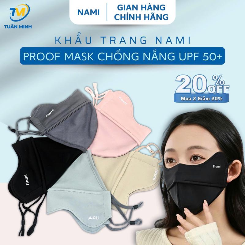 {Khẩu trang Chông Nắng} - 01 Chiếc Khẩu trang chống tia UV Nami - Chống nắng phù hợp cho cả Nam và Nữ Phụ Kiện.