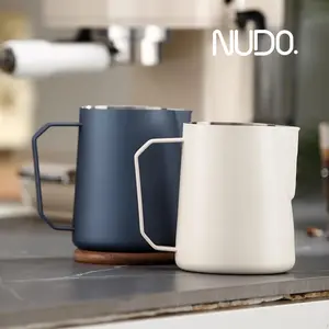 NUDO LAB Stainless Steel Milk Jug untuk Latte Art Kopi Cappuccino Cangkir Takar Susu Anti Karat