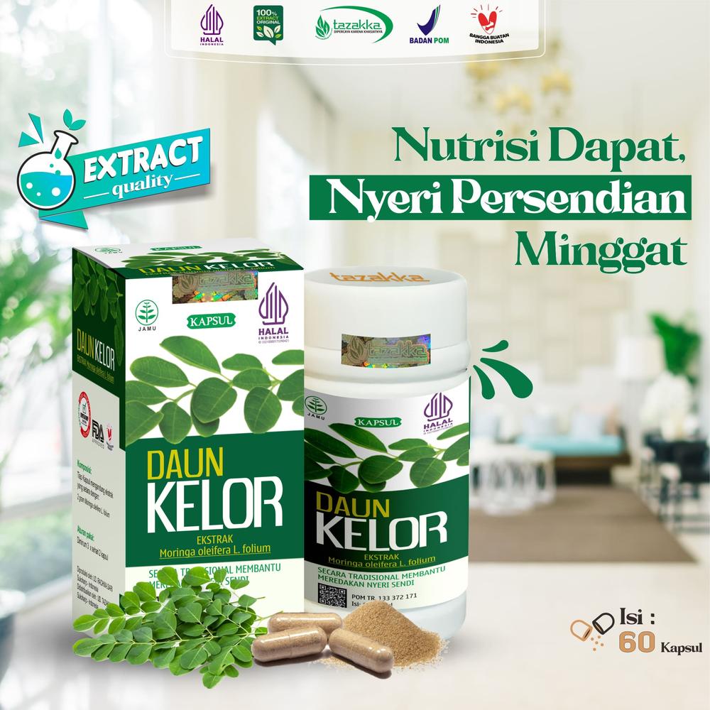 Kapsul Daun Kelor Ekstrak daun kelor original 100% asli Tazakka BPOM