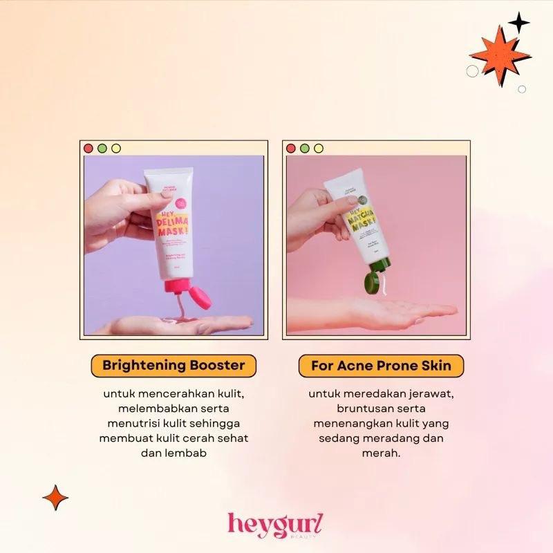 [READY] Clay mask by heygurl.id / CLAY MASK HEYGURL / Clay mask delima heygurl / clay mask matcha heygurl / Hey Delima Mask / Clay masker heygurl / Claymask Heygurl 3