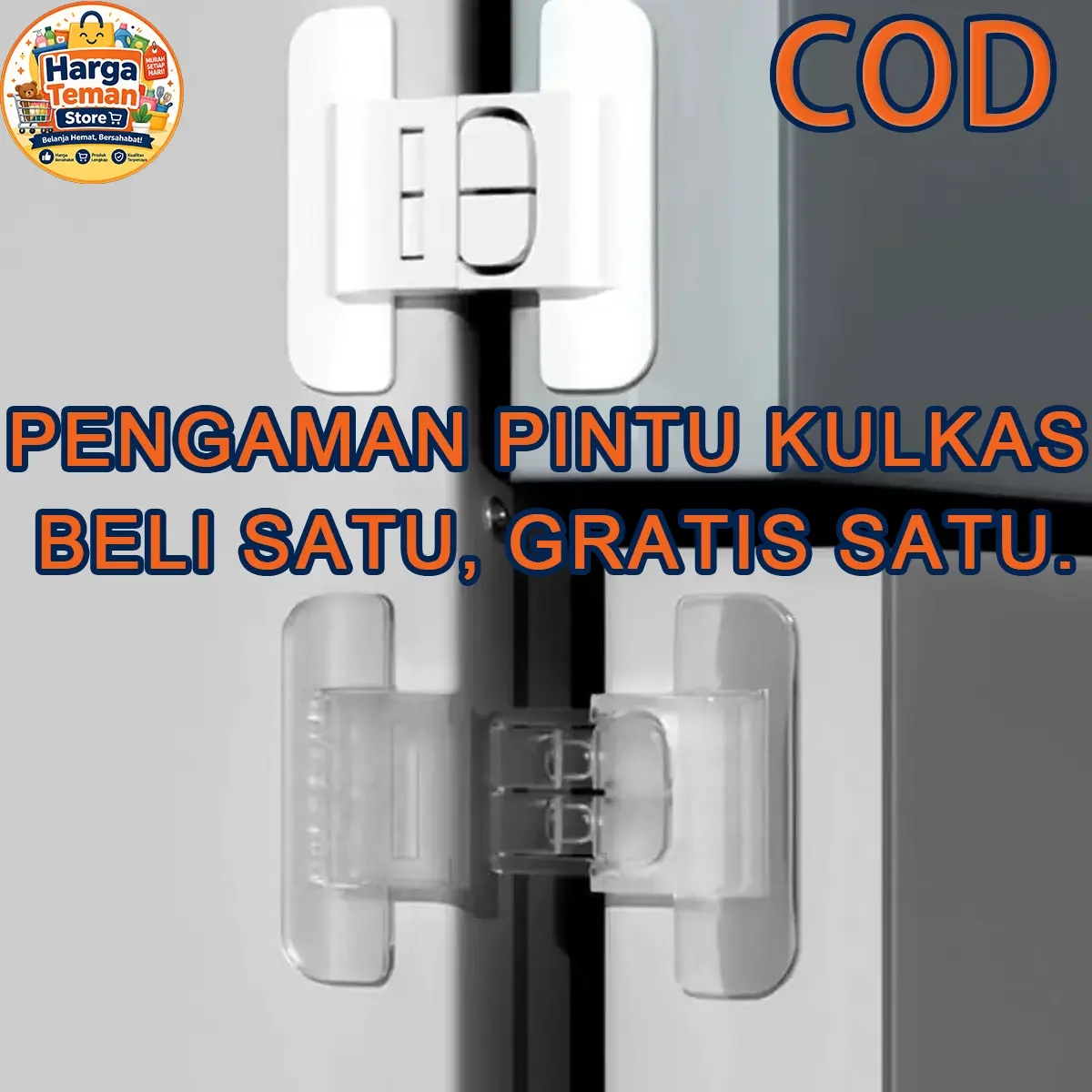 【COD】Beli 1 Gratis 1, Harga Rugi!Baby Safety Lock Kunci Pengaman Pintu Kulkas Laci Lemari Pakaian Kulkas Kunci Kulkas Pintu Laci Pengaman Anak Tambahan  | Pengaman Laci Pintu Serbaguna