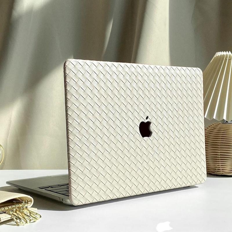 Bao Da Dệt Màu Be, Tương Thích Với MacBook Air 13 A2337 M1 M2 A2681 2022 Pro 13 A2338 A2251 A2289 A1706 A1708 A1989 A2159 2020, Có Nắp Bàn Phím