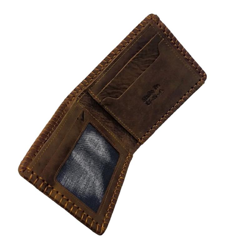 Ví Nam_Bóp Da Bò Sáp Nam U..S..A Nhiều Ngăn Tiện Ích Mẫu Đẹp Độ Bền Cao