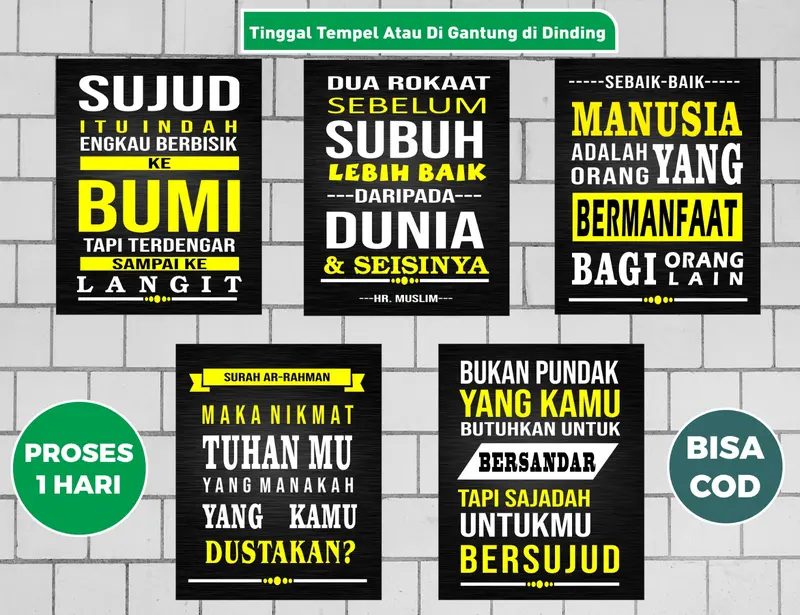 hiasan Dinding Papan MDF 20x25cm Motif Hiasan gantungan Dekorasi Rumah Kata Bijak  Inspirasi Sukses 0