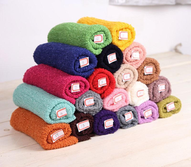 Product Introduction of Cross-border children's photography wrap cloth studio newborn baby photo wrap blanket elastic gauze wrap cloth factory direct sales 4