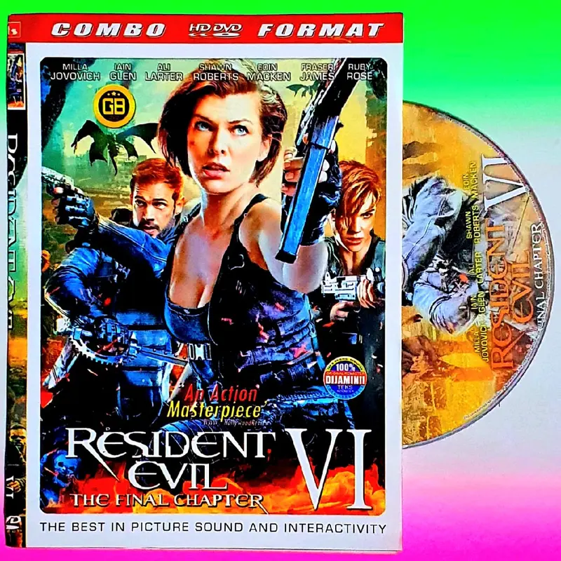 KASET DVD FILM RESIDENT EVIL 6-LENGKAP FULL BOX 0