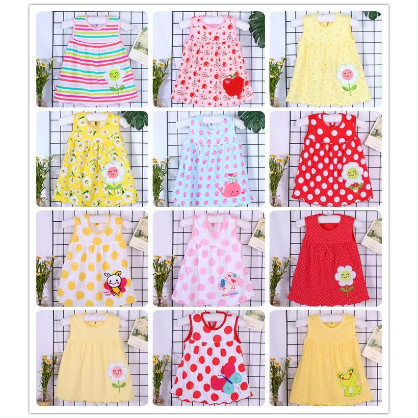 Baju Baby Girl Dress Baju Bayi Perempuan Clothing Princess 2-24 Months Gaun Newborn Pakaian Kanak Kanak In Stock