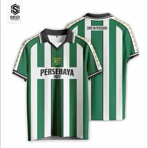 ￼JERSEY RETRO PERSEBAYA / SURABAYA BELONGS TO ME / CASUAL VINTAGE / JERSEY SUPORTER Sport jerse efootball Bonek