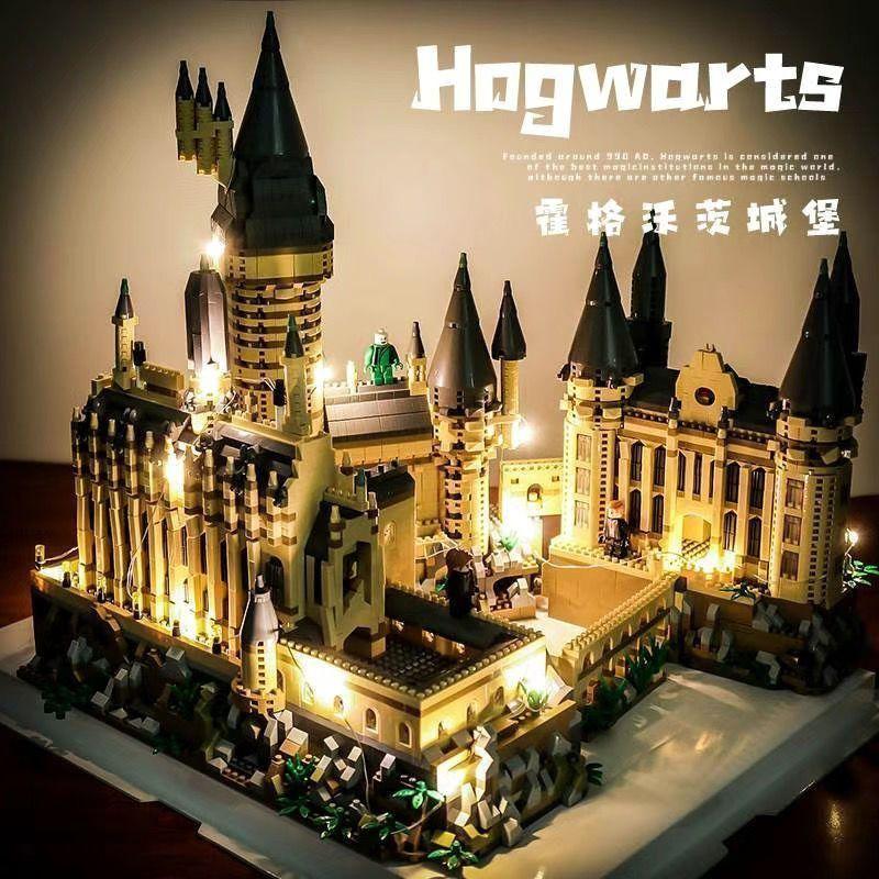 Bộ xếp hình Lâu đài Hogwarts Harry Potter phiên bản người lớn, độ khó cao, đồ chơi lắp ráp trí tuệ, quà tặng lễ hội cho nam và nữ.