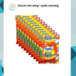 Charm Body fit Non Wing 23 cm 1pads  renceng 10 pcs - Kering Wanita