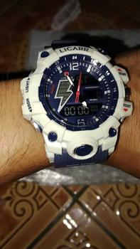 Product Review of LICARR Jam Tangan Pria Olahraga Analog-Digital Fashion Tahan Air Santai Kuarsa Jam Tangan Cowok Original Merek Stopwatch 9528 from 🌈**1 1