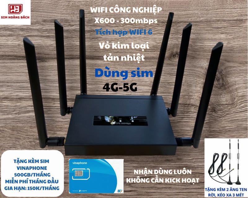    Tặng sim Vina U150 - 500GB tháng đã kick dùng luôn   Bộ Phát Wifi 6   X600   hàng Công Nghiệp Vỏ Kim Loại hợp kim nhôm tản nhiệt Ăng Ten SMA Bảo Hành 12 tháng 