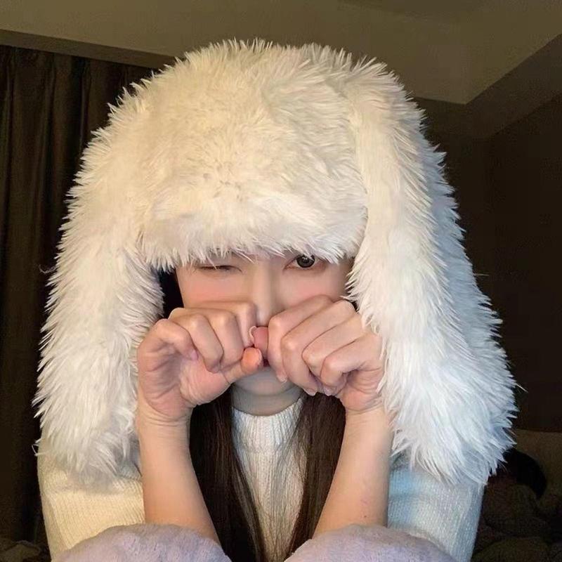 Product Introduction of Mũ Ấm Áp Cho Cosplay Phục Sinh, Mũ Tai Thỏ Cho Bé Gái, Mũ Mùa Đông, Mũ Len, Mũ Tai Thỏ Dài 11