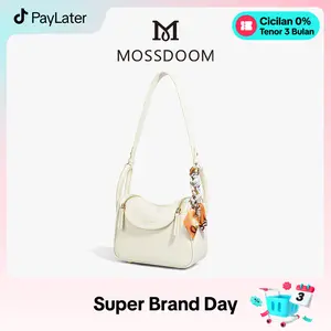MOSSDOOM Tas Wanita Zenith Bag Bentuk Bantal Tas Bahu Tas Selempang Warna Solid