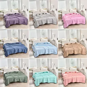 Air Condition Comforter Quilt Summer Cooling Blanket For Bed Weighted Blankets For Hot Sleepers Adults Kids Home Couple Bed - Light Red 200x230