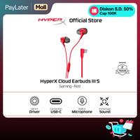 Gambar HyperX Cloud Earbuds III S Gaming Wired - Red / Black USB-C Stereo Bass Microphone PC Nintendo Switch Console Controllers Original - Black dari HyperX Indonesia Kota Administrasi Jakarta Utara 2 Tokopedia