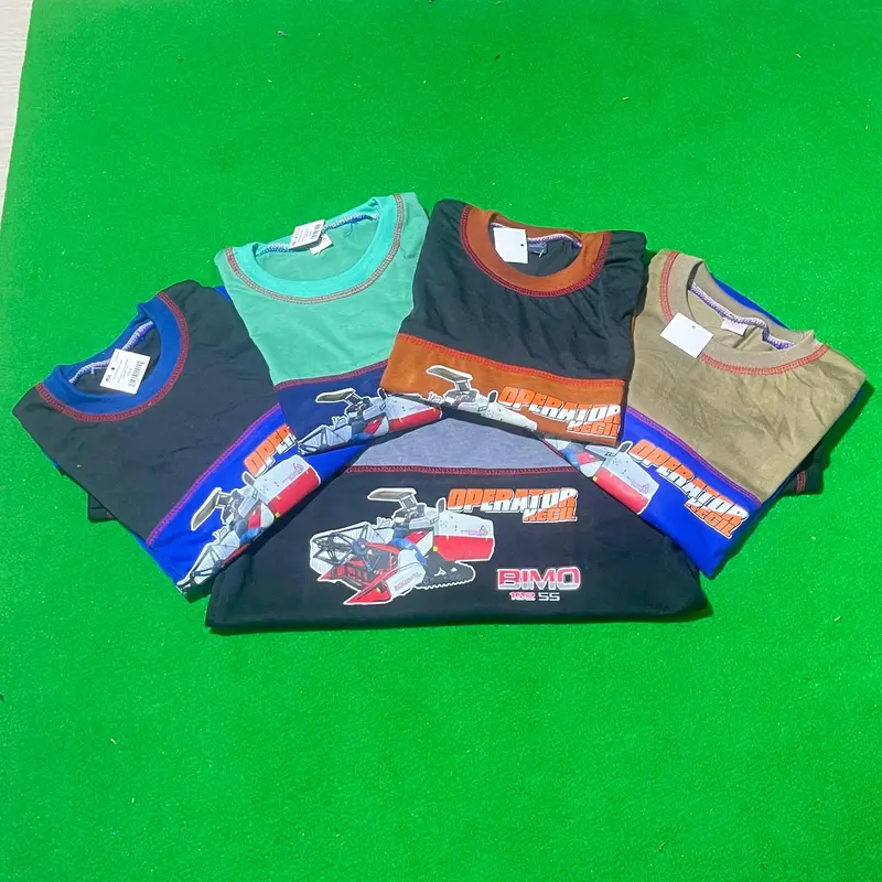 kaos anak motif combine yanmar, bimo, kubota 2
