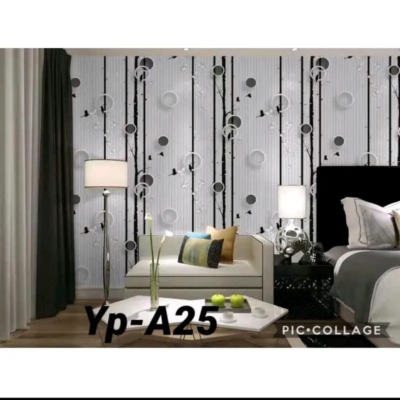 WALLPAPER DINDING MURAH MOTIF BURUNG UKURAN 45CM X 5 METER 1