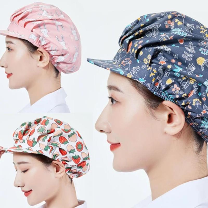 Mũ Nướng, Chống Rụng Tóc, Mũ Nhà Bếp, Vải Đầy Đủ, Mũ Làm Việc Có Thể Điều Chỉnh Vệ Sinh Và Có Thể Tái Sử Dụng, Mũ Bảo Vệ Chống Bụi, Thích Hợp Cho Đầu Bếp 0