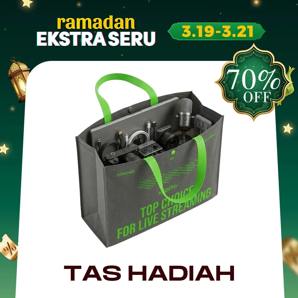 "Hampers Lebaran Jadi Mewah Tapi Murah!  Pakai Tas Koorfly Ini, Cuma 30rb! Siapa Mau? "